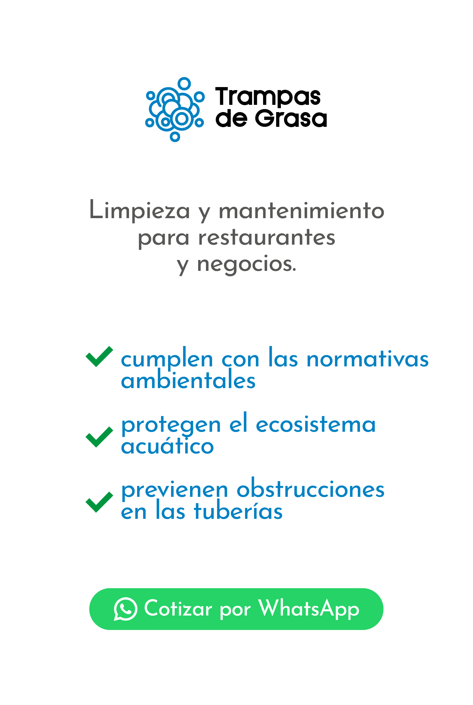 Trampas de Grasa - detalles